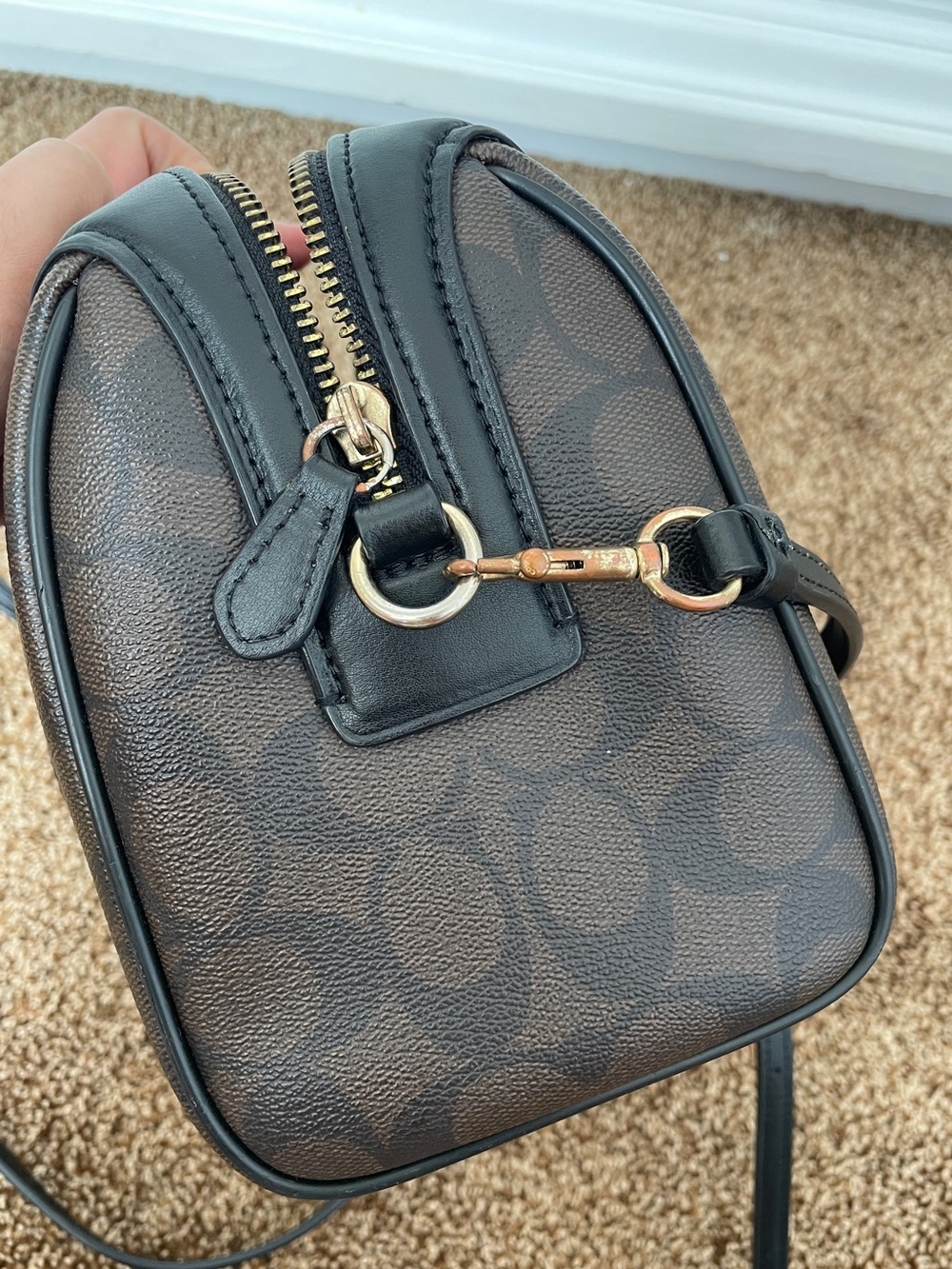 Coach Brown and Black Satchel - Picture 4 of 7